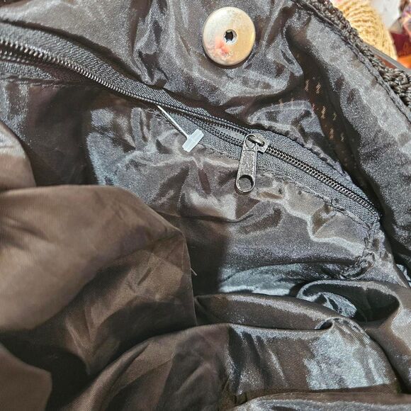 y2k mcbling gyaru black sequin slouchy bag - Picture 4 of 5